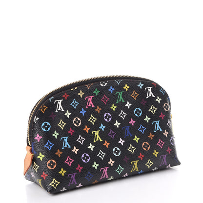 Louis Vuitton Monogram Multicolor Cosmetic Pouch Black Grenade 3 of 8
