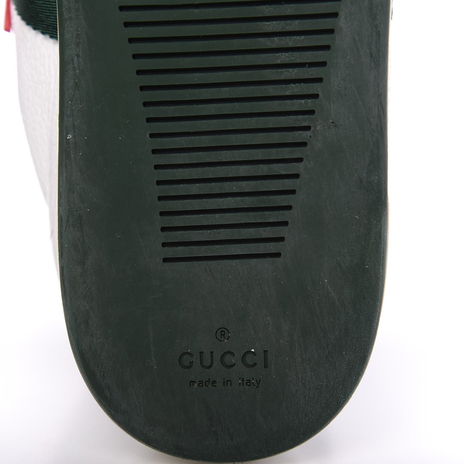Gucci Calfskin Web Coda High Top Sneakers 8.5 White 9 of 10