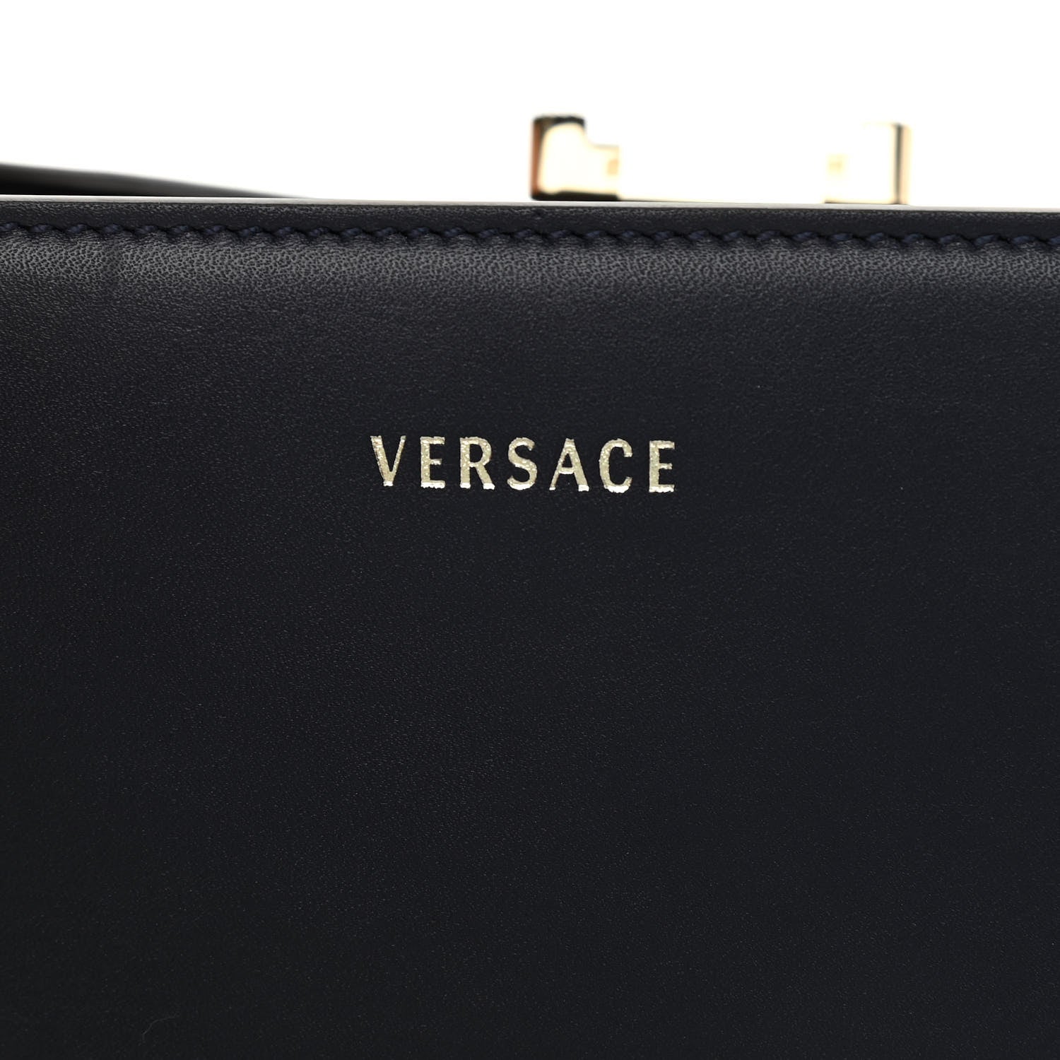 Versace Calfskin Small DV One Navy 7 of 14