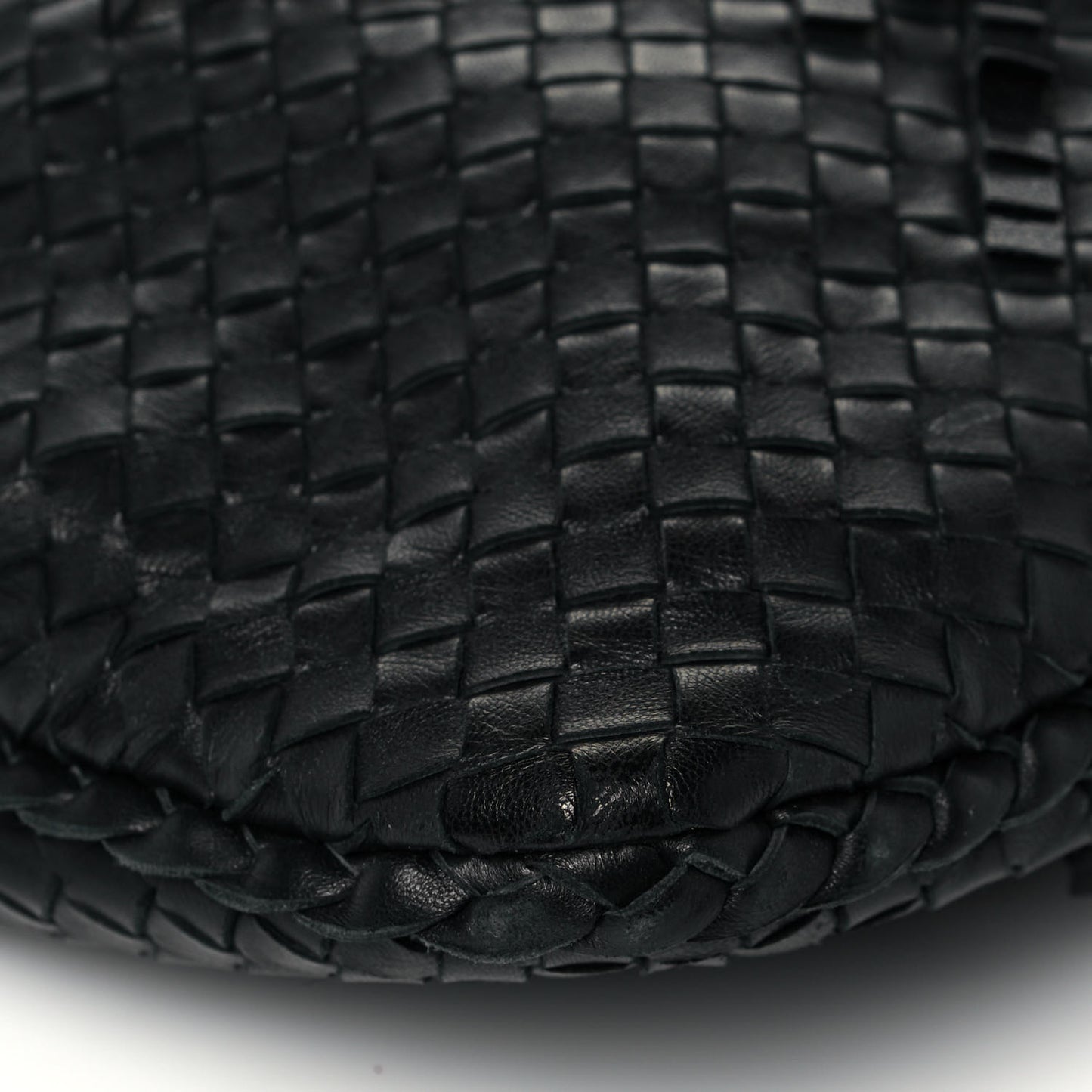 Nappa Intrecciato Large Veneta Plisse Hobo Ink