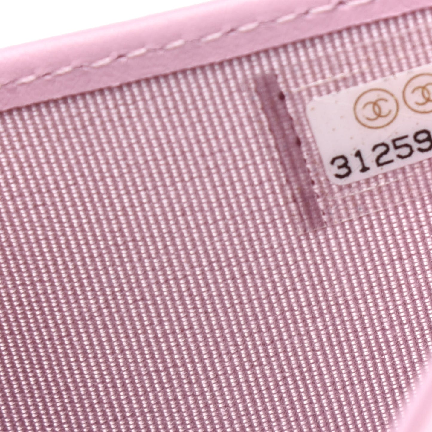 Caviar Quilted Compact Flap Wallet Light Pink