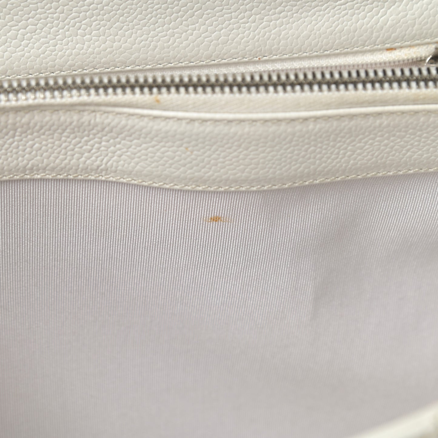 Caviar Quilted Grand Shopping Tote GST White