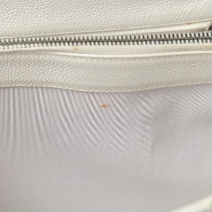 Chanel Caviar Quilted Grand Shopping Tote GST White 11 of 16