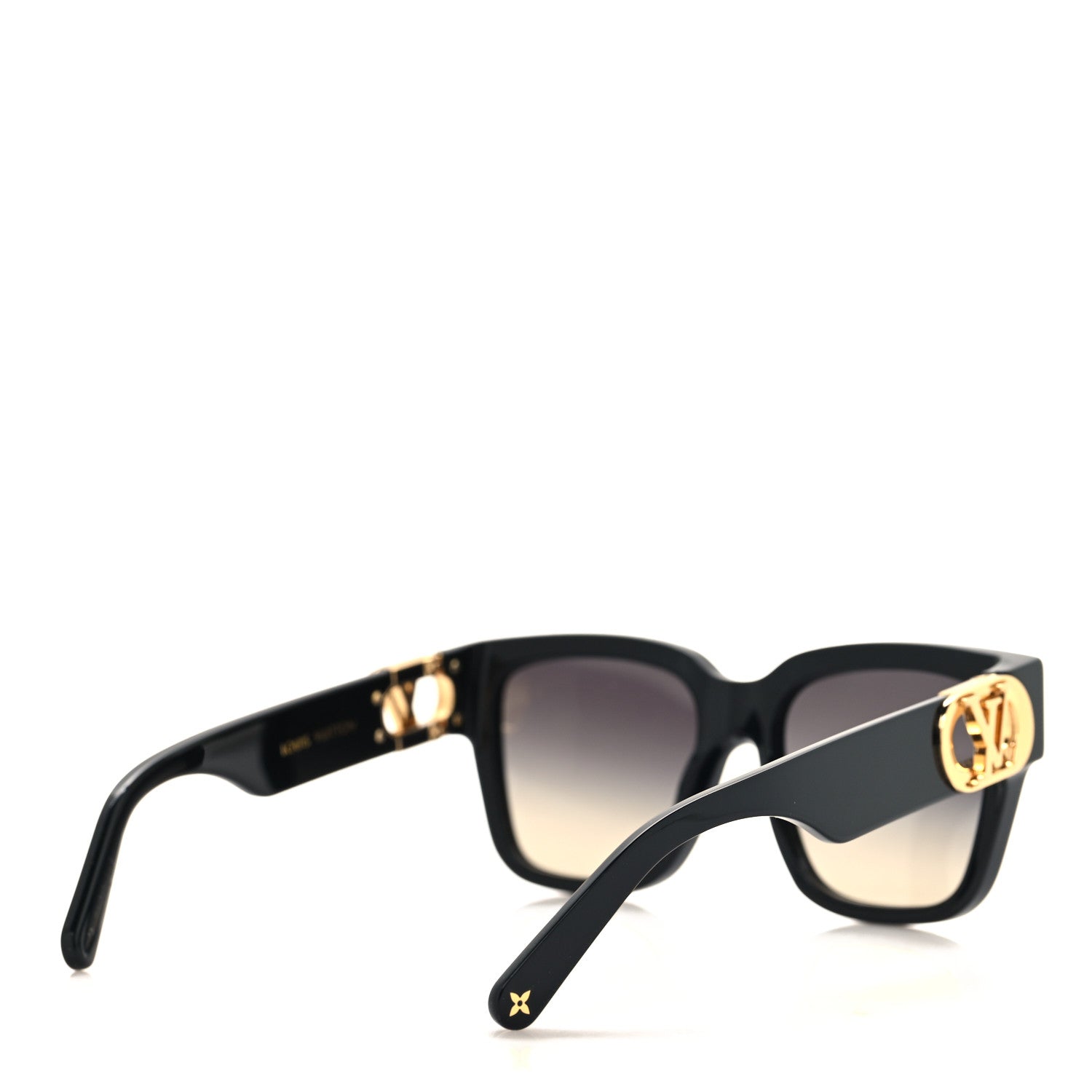Louis Vuitton Acetate LV Link PM Square Sunglasses Z1566W Black 4 of 8