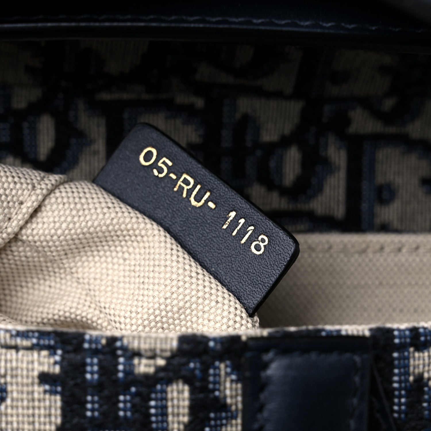 Christian Dior Oblique Mini Saddle Bag Blue 7 of 10