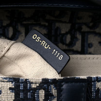 Christian Dior Oblique Mini Saddle Bag Blue 7 of 10