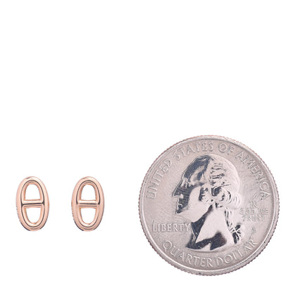 Hermes 18K Rose Gold TPM Farandole Stud Earrings 2 of 5