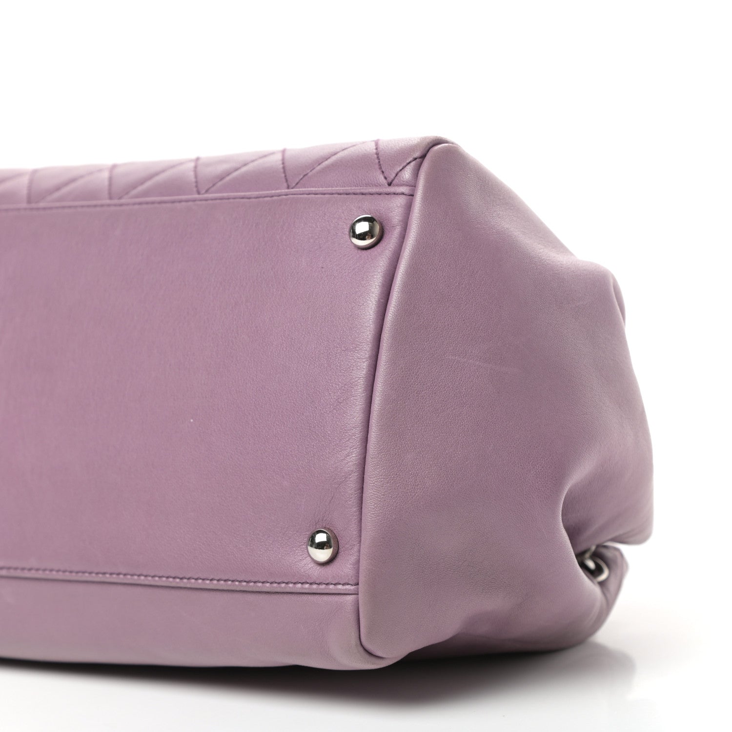 Chanel Lambskin Quilted CC Flap Light Purple 9 of 10