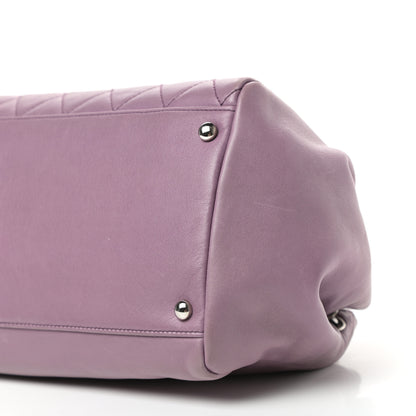Chanel Lambskin Quilted CC Flap Light Purple 9 of 10