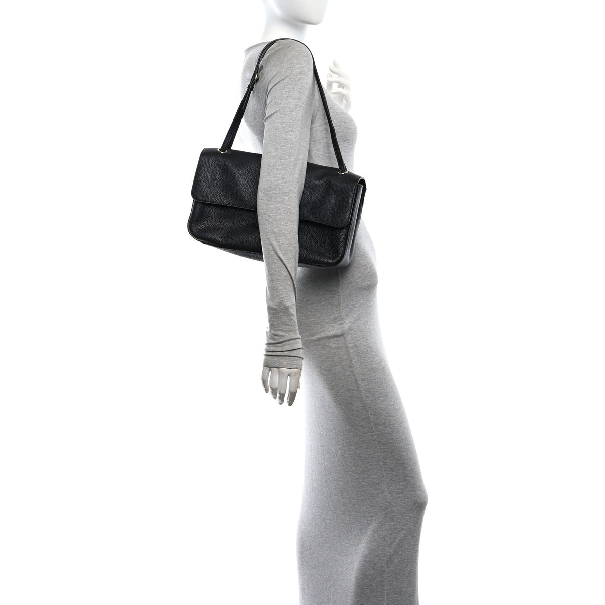 Chanel Grained Calfskin Small Souplissimo Maxi Flap Black 2 of 11