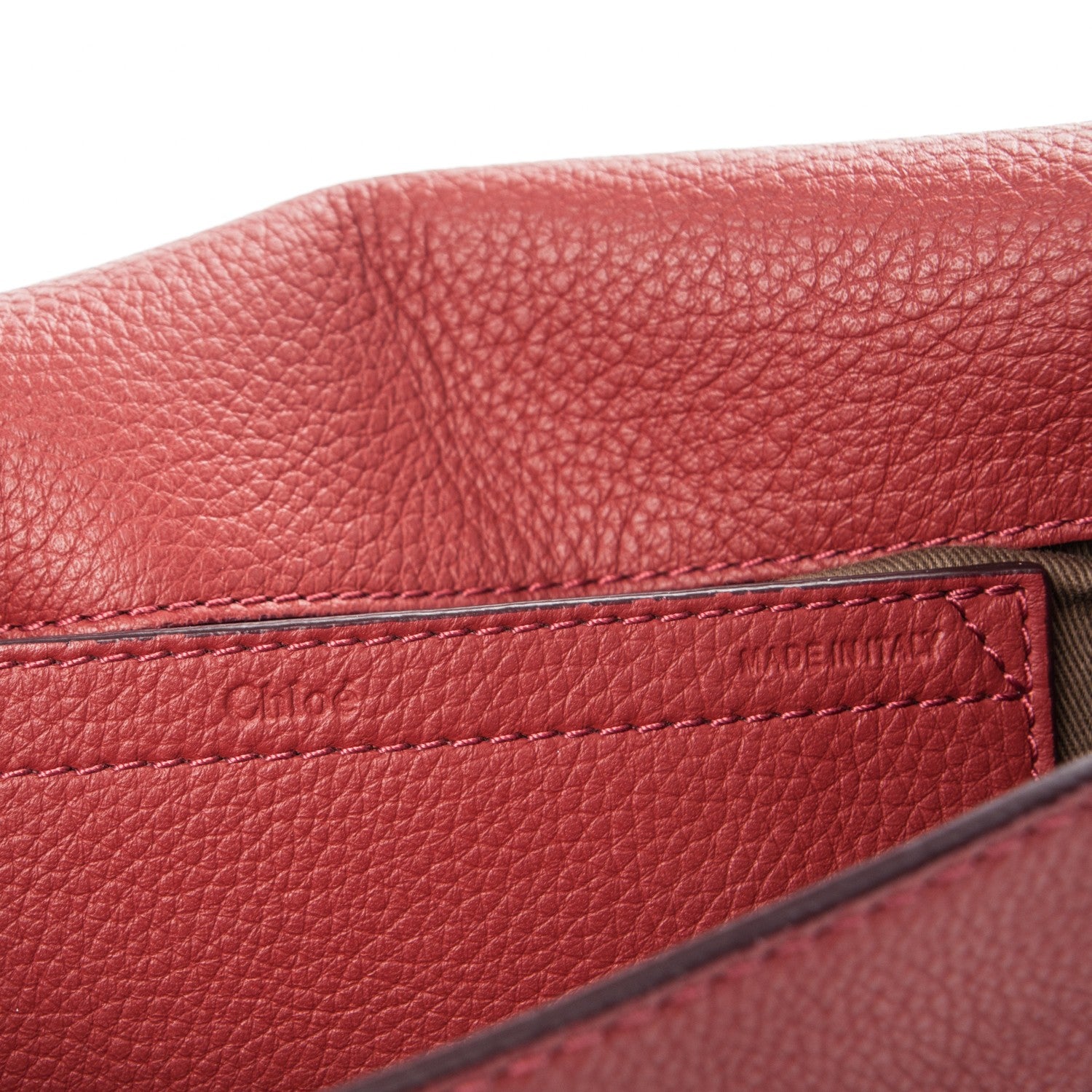 Chloe Calfskin Medium Marcie Round Crossbody Bag Berry Cupcake 6 of 6