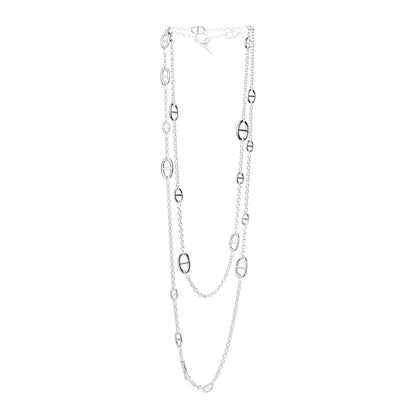 Hermes Sterling Silver Farandole Necklace 160 3 of 5