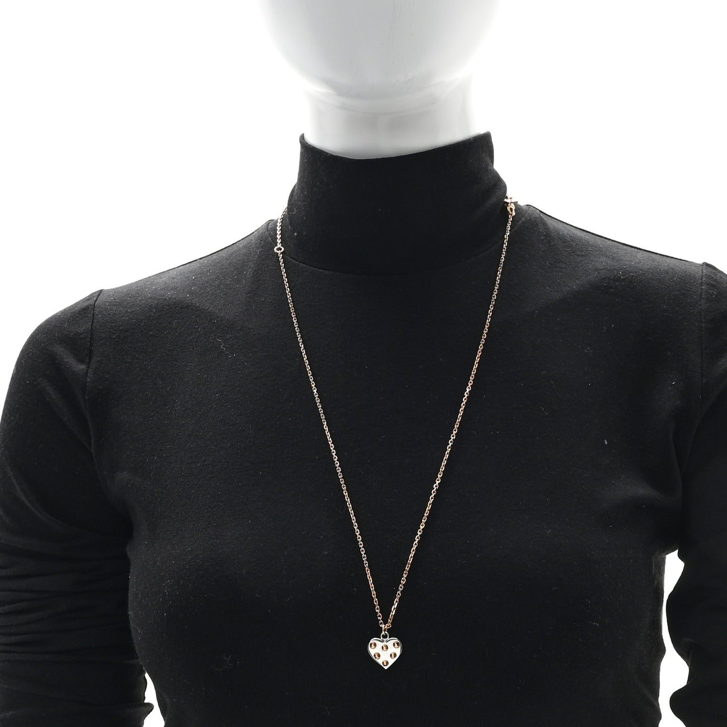 Spiky Valentine Necklace Gold Silver