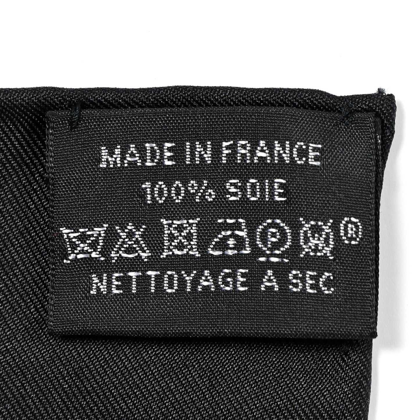Silk Le Tresor De Medor Scarf 90 Black Creme