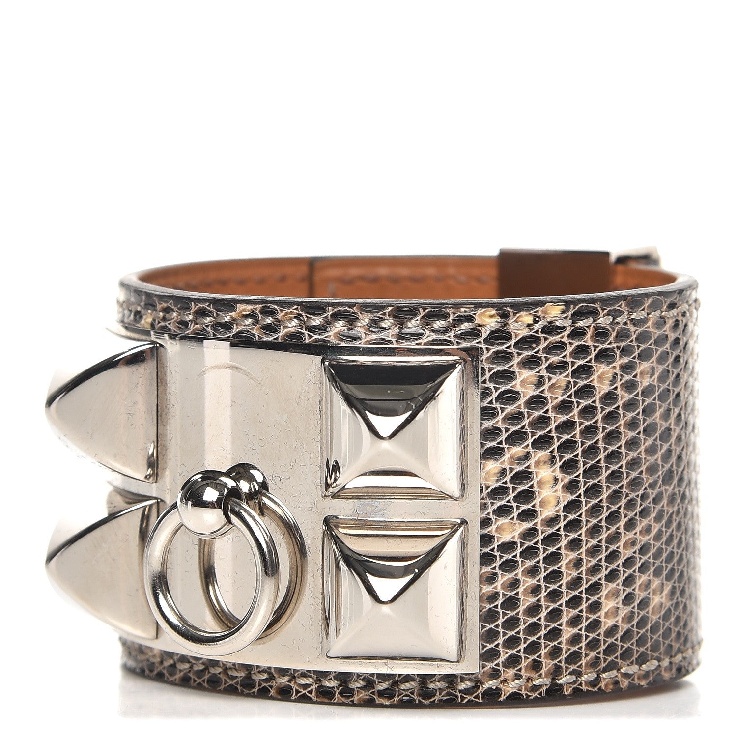 Hermes Lizard Collier De Chien CDC Bracelet S Ombre 1 of 8