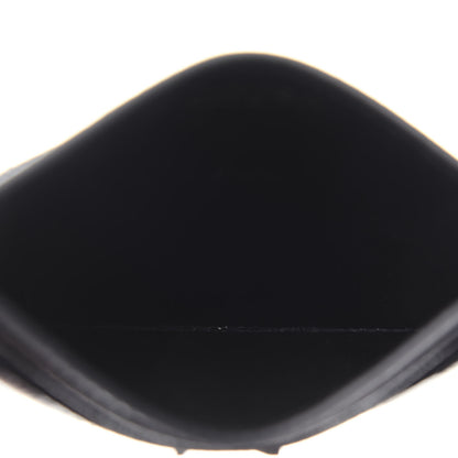 Saint Laurent Grain De Poudre Matelasse Chevron Monogram Credit Card Case Black 5 of 10