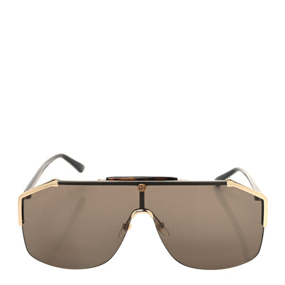 Gucci Metal Rimless Square Sunglasses GG0291S Black Gold 2 of 8