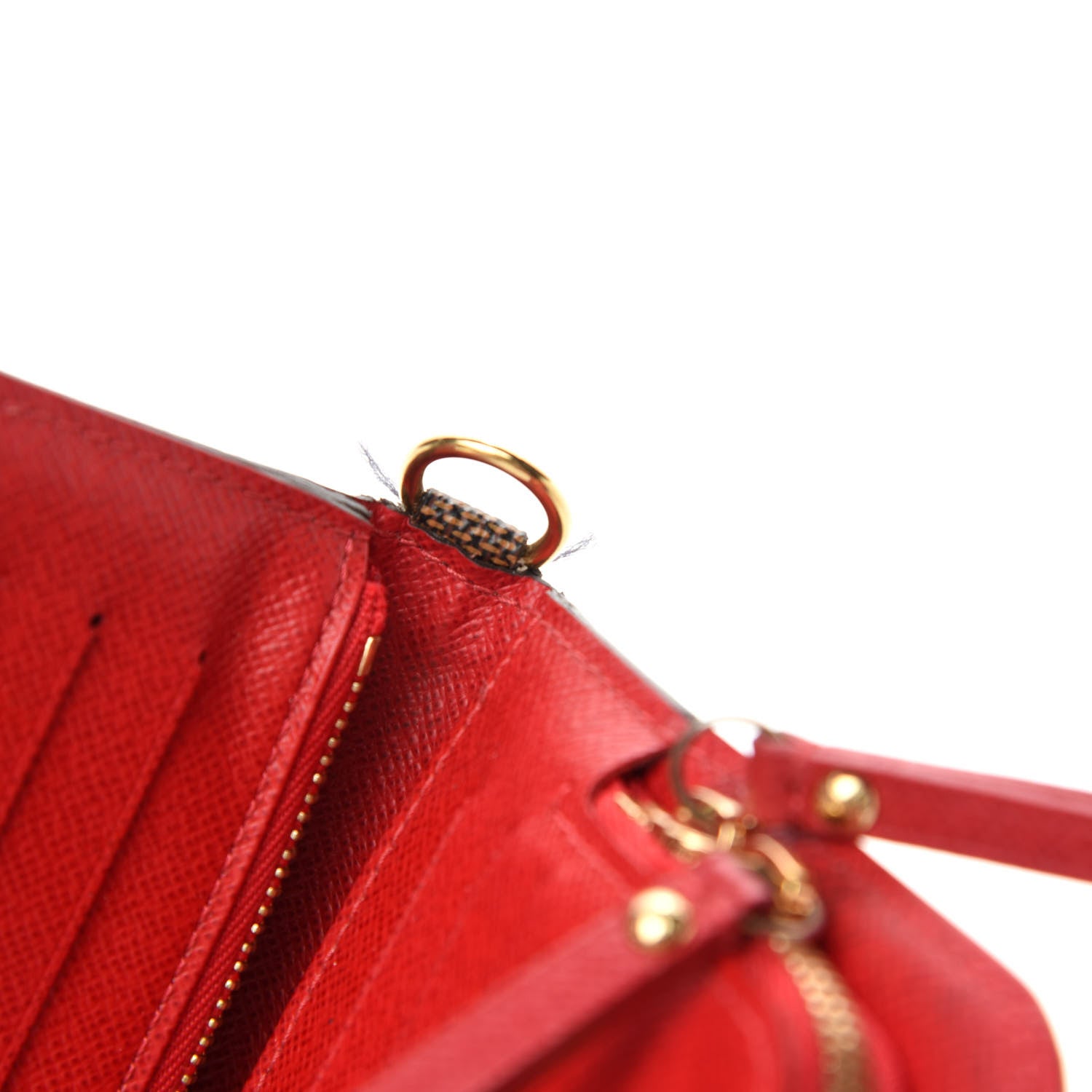 Louis Vuitton Damier Ebene Insolite Wallet Red 6 of 7