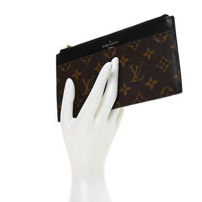 Louis Vuitton Monogram Slim Purse Black 2 of 6