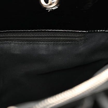 Chanel Patent Quilted Grand Shopping Tote GST Black 11 of 14