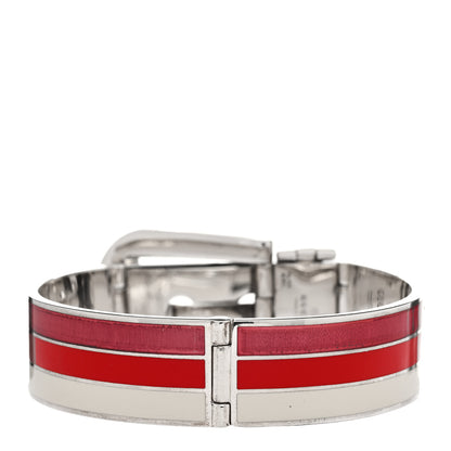 Gucci Sterling Silver Enamel Buckle Bracelet Multicolor 2 of 5
