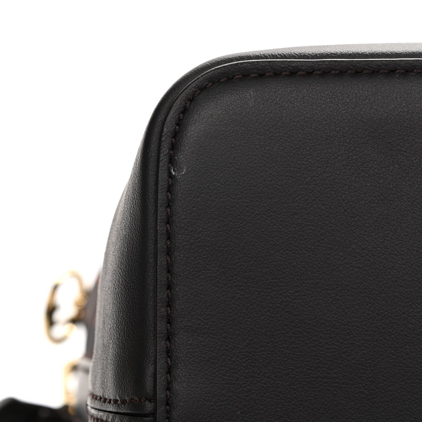 Mesh Vitello Grace F is Fendi FF 1974 Grande Mon Tresor Bucket Bag Marrone Black Ebano