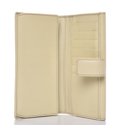 Gucci Calfskin Suede Britt Continental Flap Wallet Ivory 5 of 12