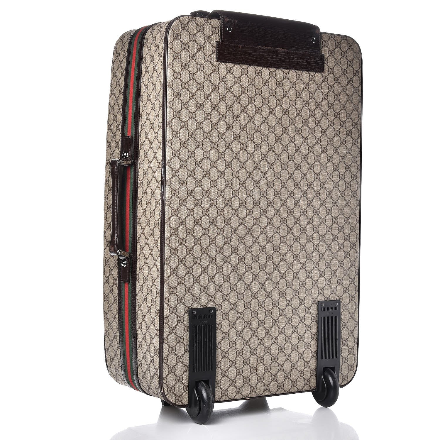 Gucci GG Plus Monogram Large Web Trolley Brown 3 of 26