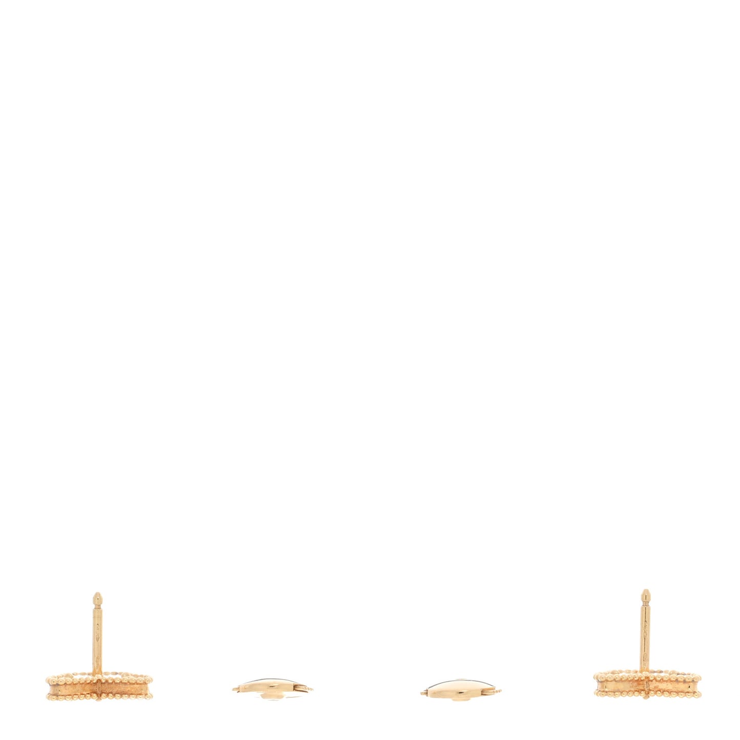 18K Yellow Gold Mother of Pearl Sweet Alhambra Butterfly Earrings