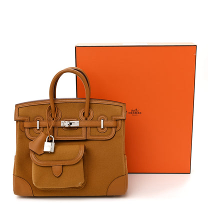 Hermes Toile Goeland Swift Cargo Birkin 25 Gold 14 of 14
