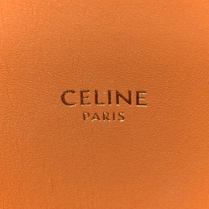 Celine Canvas Calfskin Logo Print Small Vertical Cabas Natural Tan 6 of 10