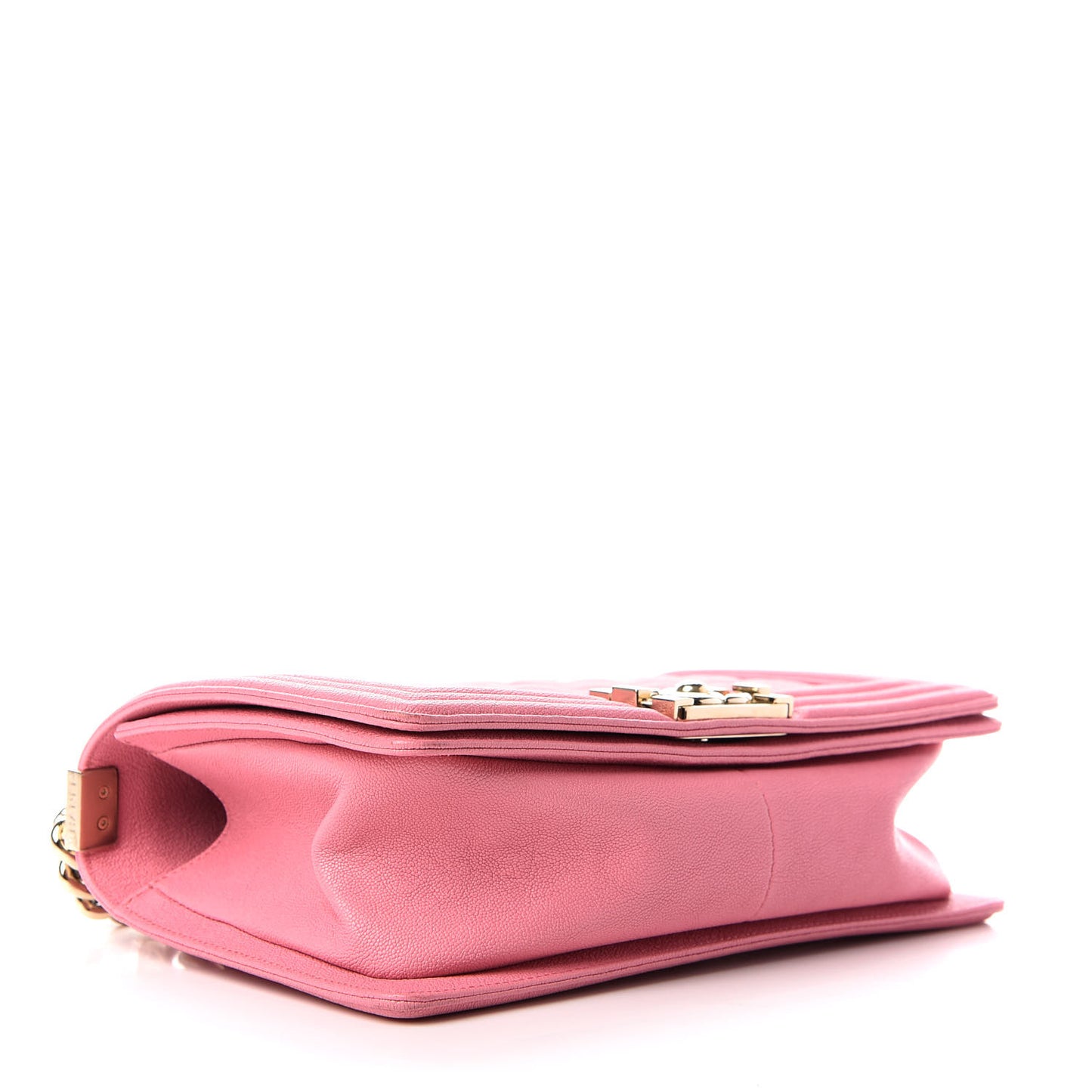 Caviar Quilted Medium Boy Flap Pink