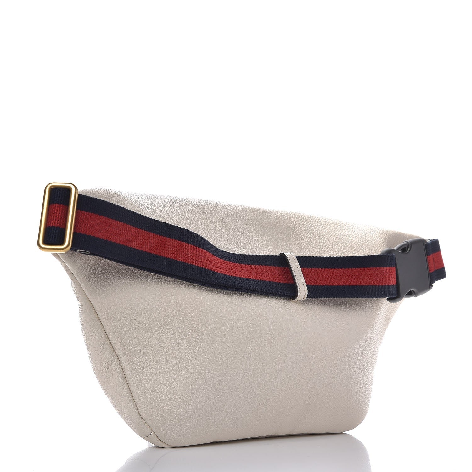 Gucci Grained Calfskin Logo Belt Bag White 3 of 7