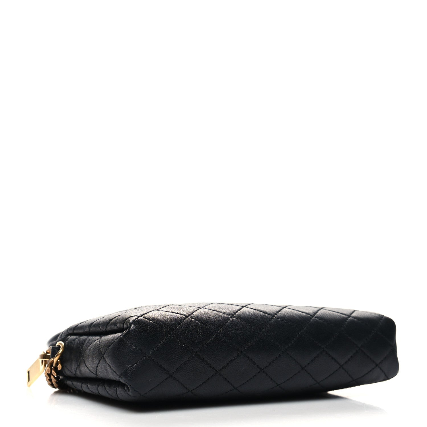 Saint Laurent Lambskin Quilted Gaby Zipped Pouch Black 4 of 9