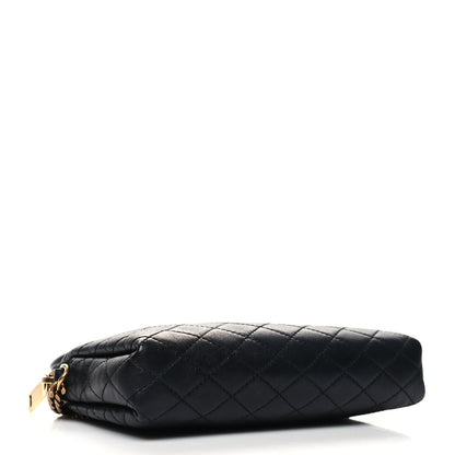 Saint Laurent Lambskin Quilted Gaby Zipped Pouch Black 4 of 9