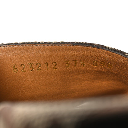 Gucci Monogram Jumbo GG Angelina Platform 55mm Slide Sandals 37.5 Beige 6 of 8