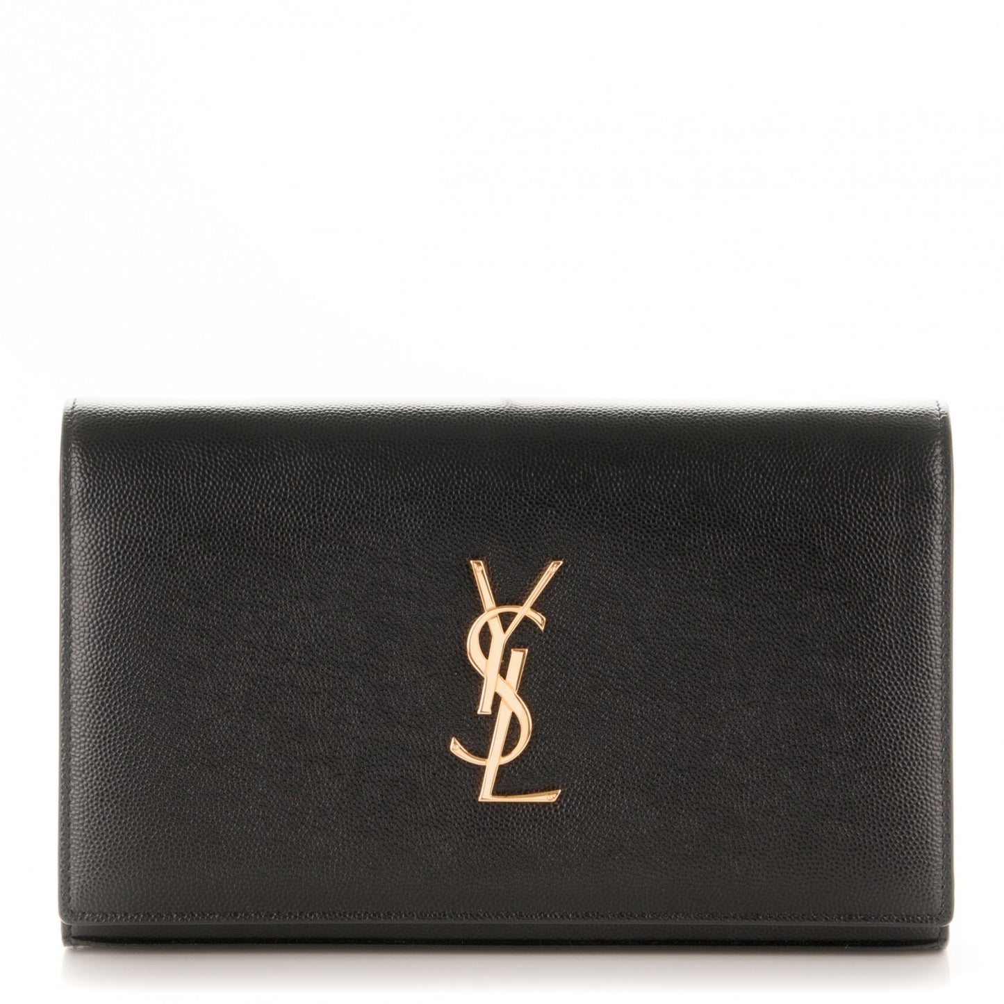 Grain De Poudre Monogram Chain Wallet Black