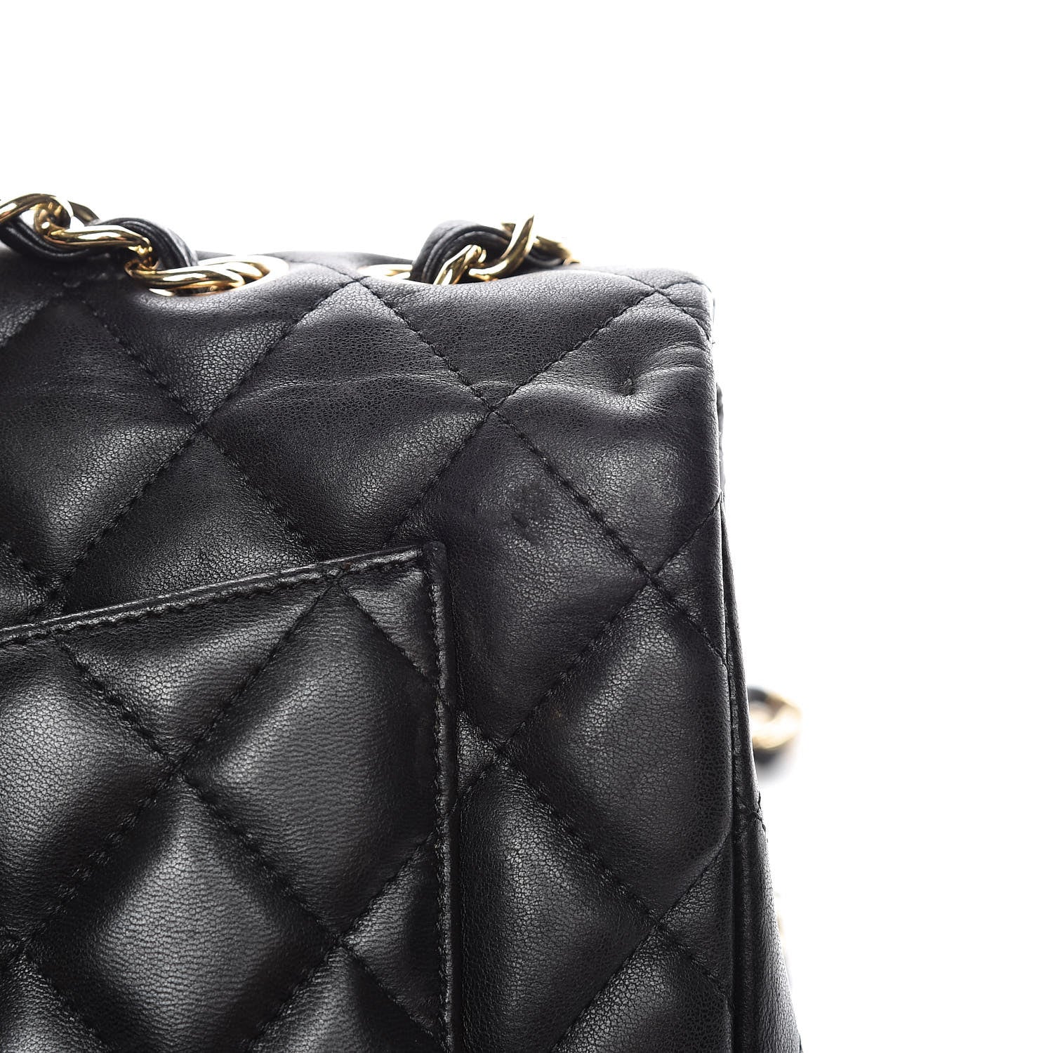 Chanel Lambskin Quilted Jumbo Single Flap Black 11 of 20