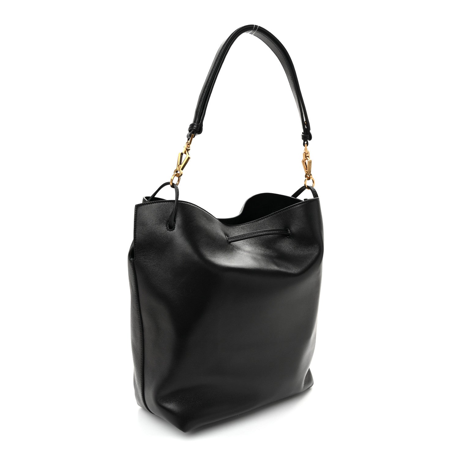 Saint Laurent Lambskin Paris VII Pochon Black 3 of 9