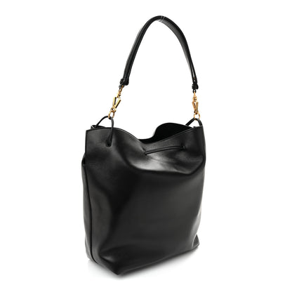 Saint Laurent Lambskin Paris VII Pochon Black 3 of 9