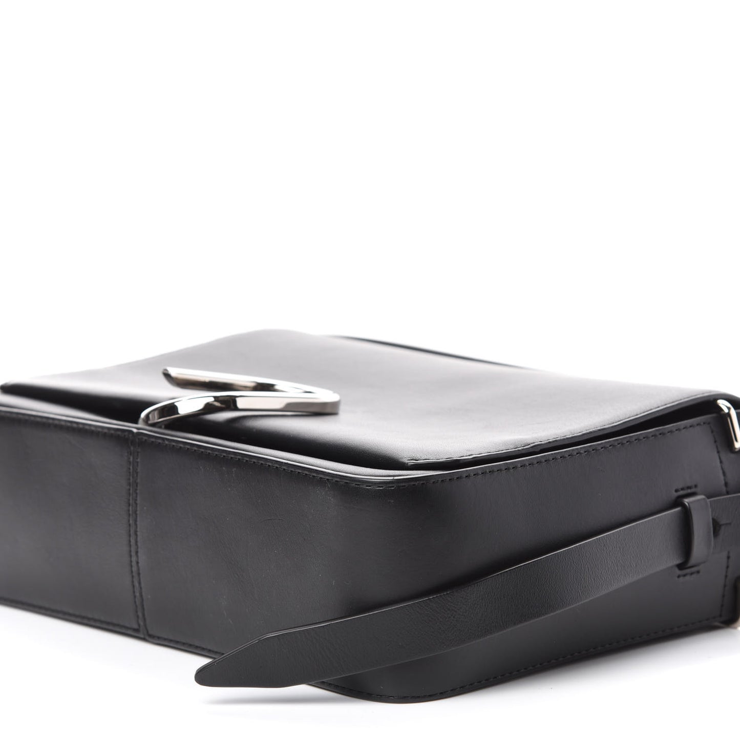 Calfskin Alix Flap Shoulder Bag Black