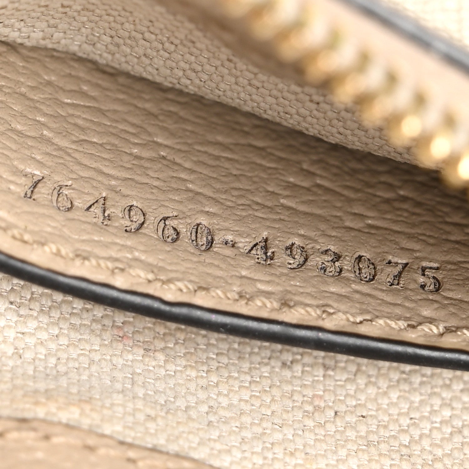 Gucci GG Supreme Monogram Textured Dollar Calfskin Web Mini Ophidia GG Handbag Beige Mystic White Oatmeal 7 of 11