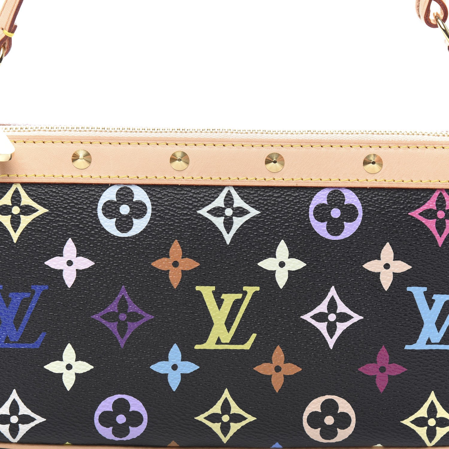 Louis Vuitton Monogram Multicolor Pochette Accessories Black 10 of 11