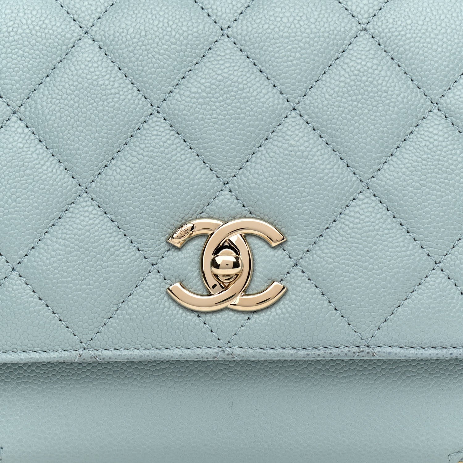 Chanel Caviar Quilted Medium Business Affinity Flap Light Blue 11 of 11