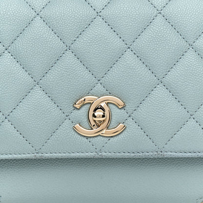 Chanel Caviar Quilted Medium Business Affinity Flap Light Blue 11 of 11