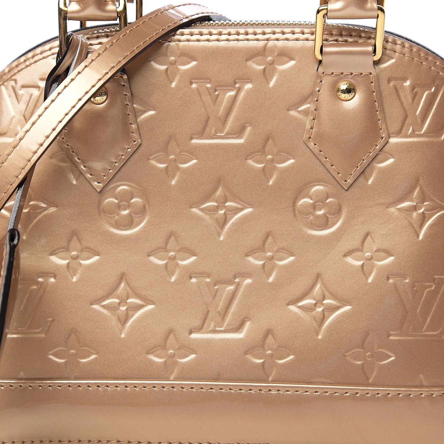 Louis Vuitton Vernis Alma BB Mordore 7 of 9