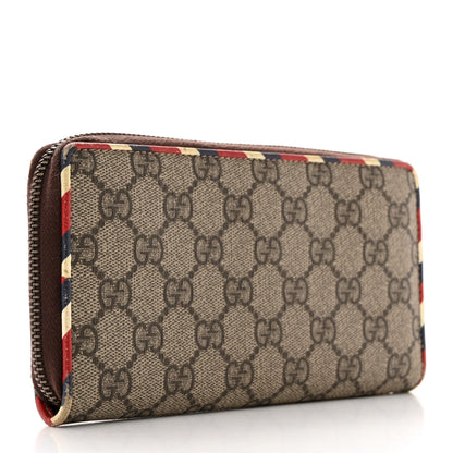 Gucci GG Supreme Monogram Courrier Embroidered UFO Zip Around Wallet 3 of 7