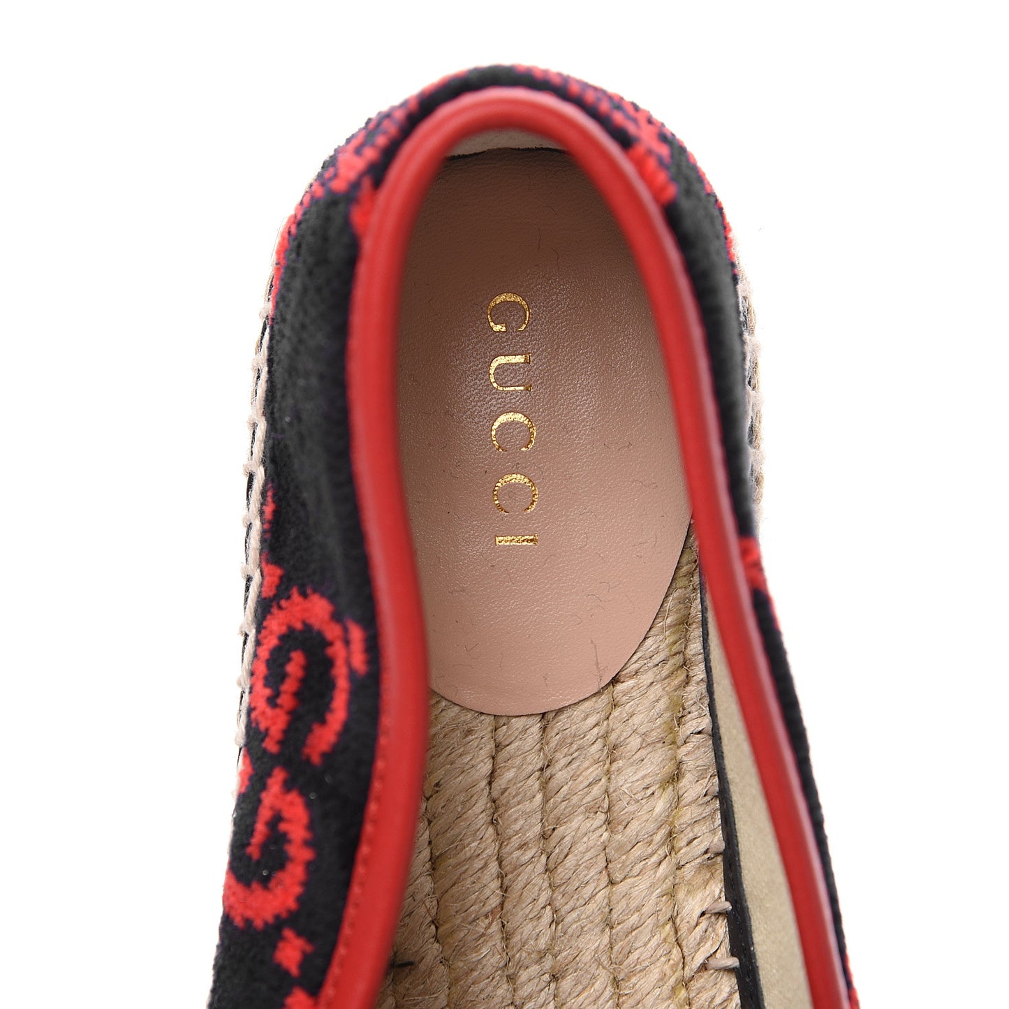 Terry Cloth GG Monogram Espadrilles 35 Blue Red