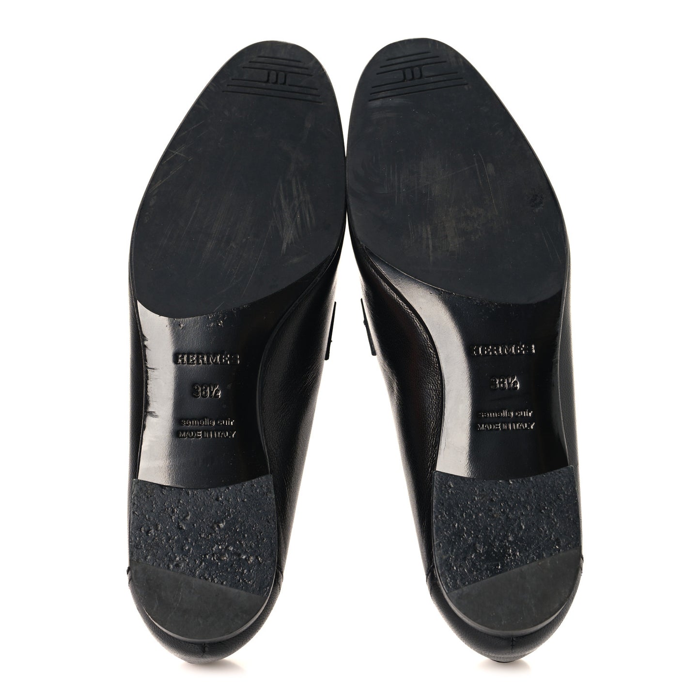 Goatskin Womens Paris Loafers 38.5 Black