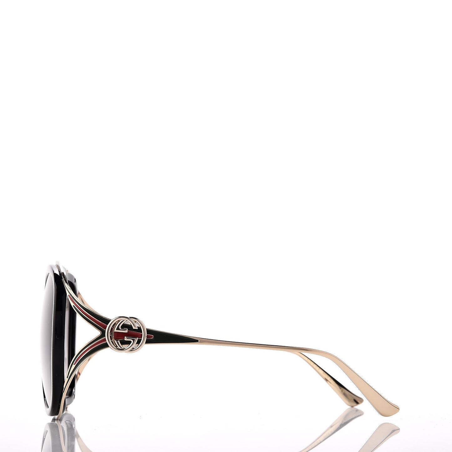 Round Frame Injected GG0226S Sunglasses Black
